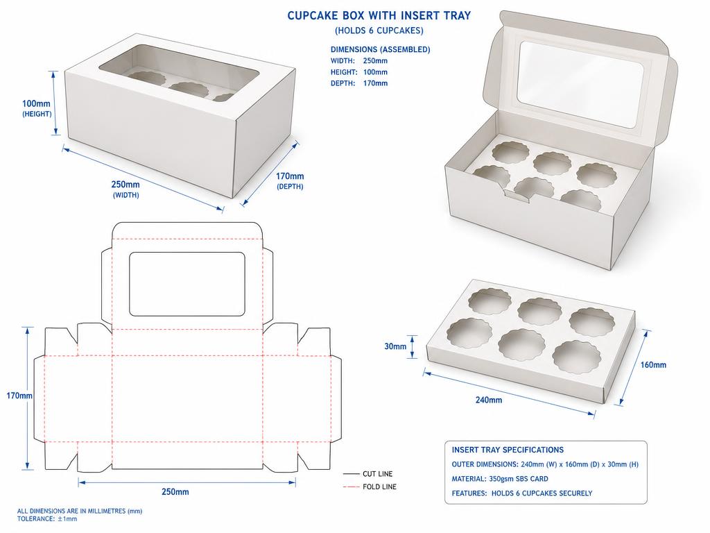 12 Cupcake Boxes — Custom Branding and Print That Stays Consistent