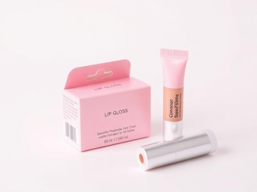 Custom printed lip gloss boxes packaging