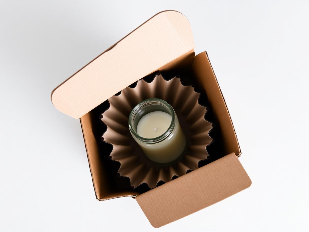 Custom printed jar candle boxes with inserts packaging