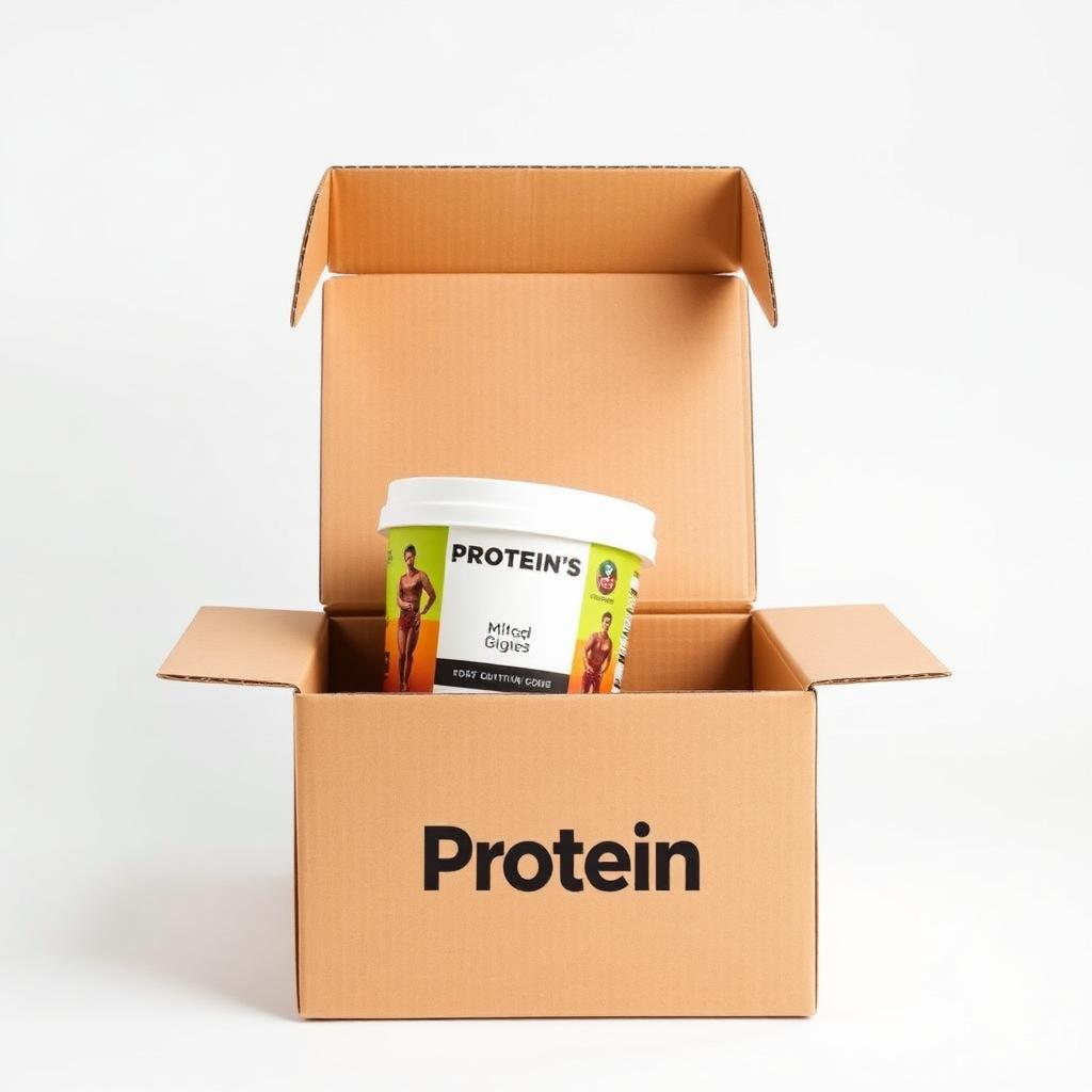 Custom printed protein shipper boxes packaging