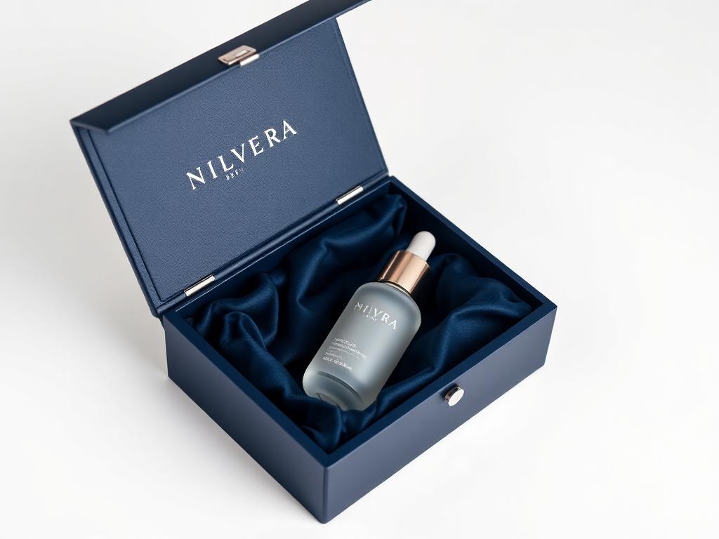 Custom printed luxury rigid serum boxes packaging