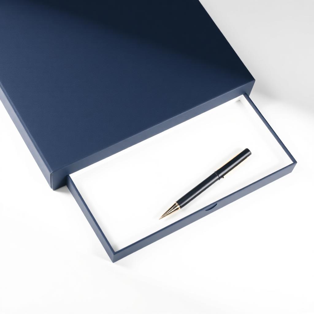 Custom printed slim drawer gift boxes packaging