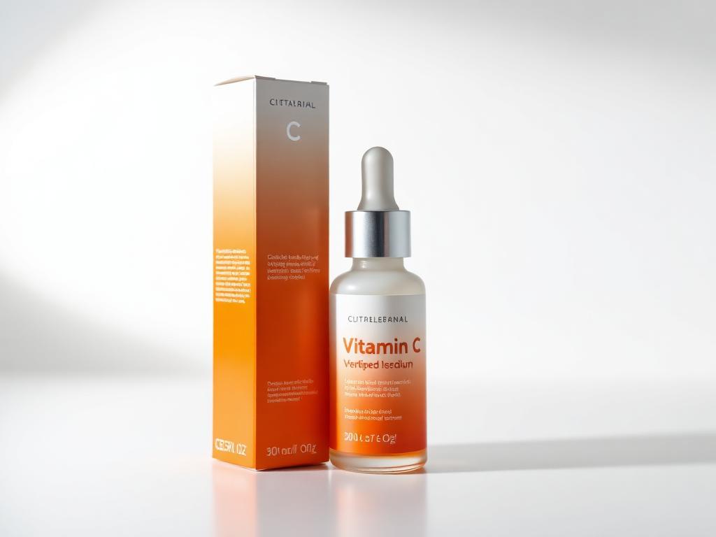 Custom printed vitamin c serum boxes packaging