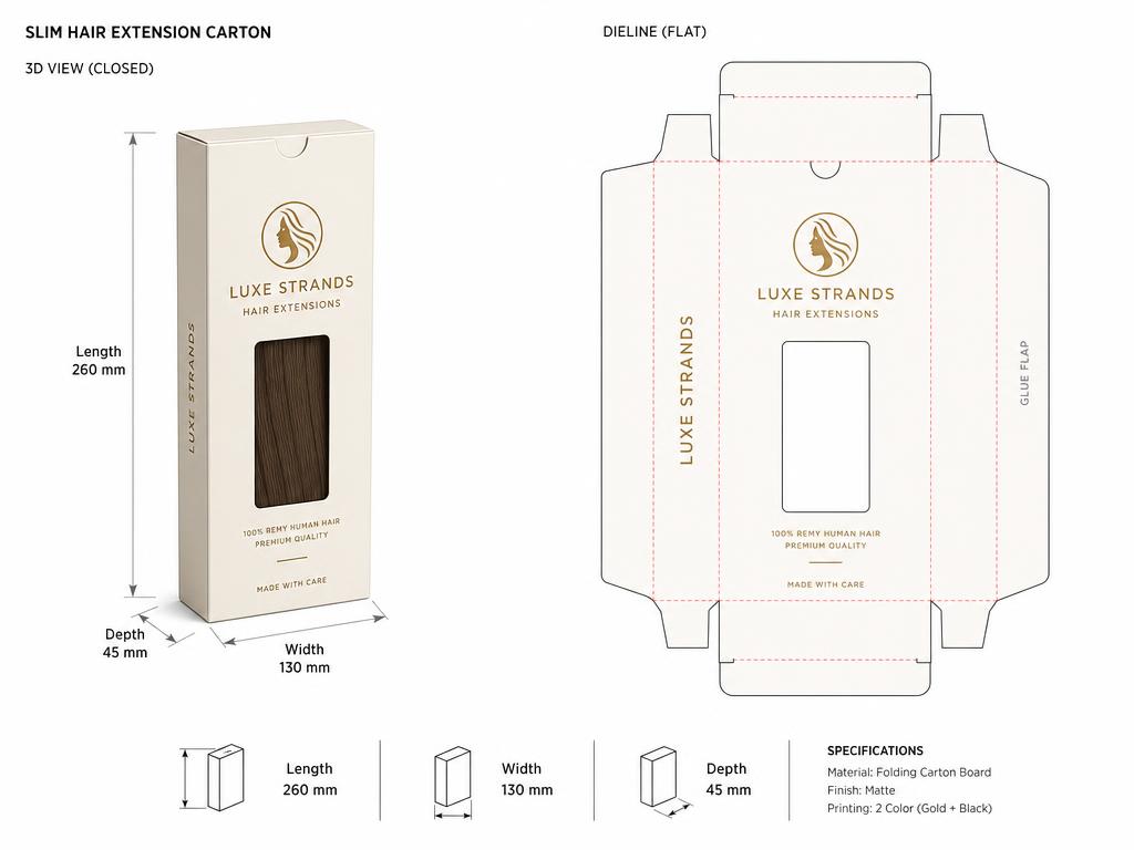 Wig and Bundle Gift Boxes — Custom Branding and Print That Stays Consistent