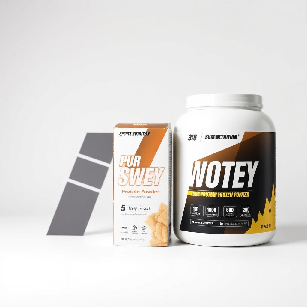 Custom printed custom protein powder boxes packaging