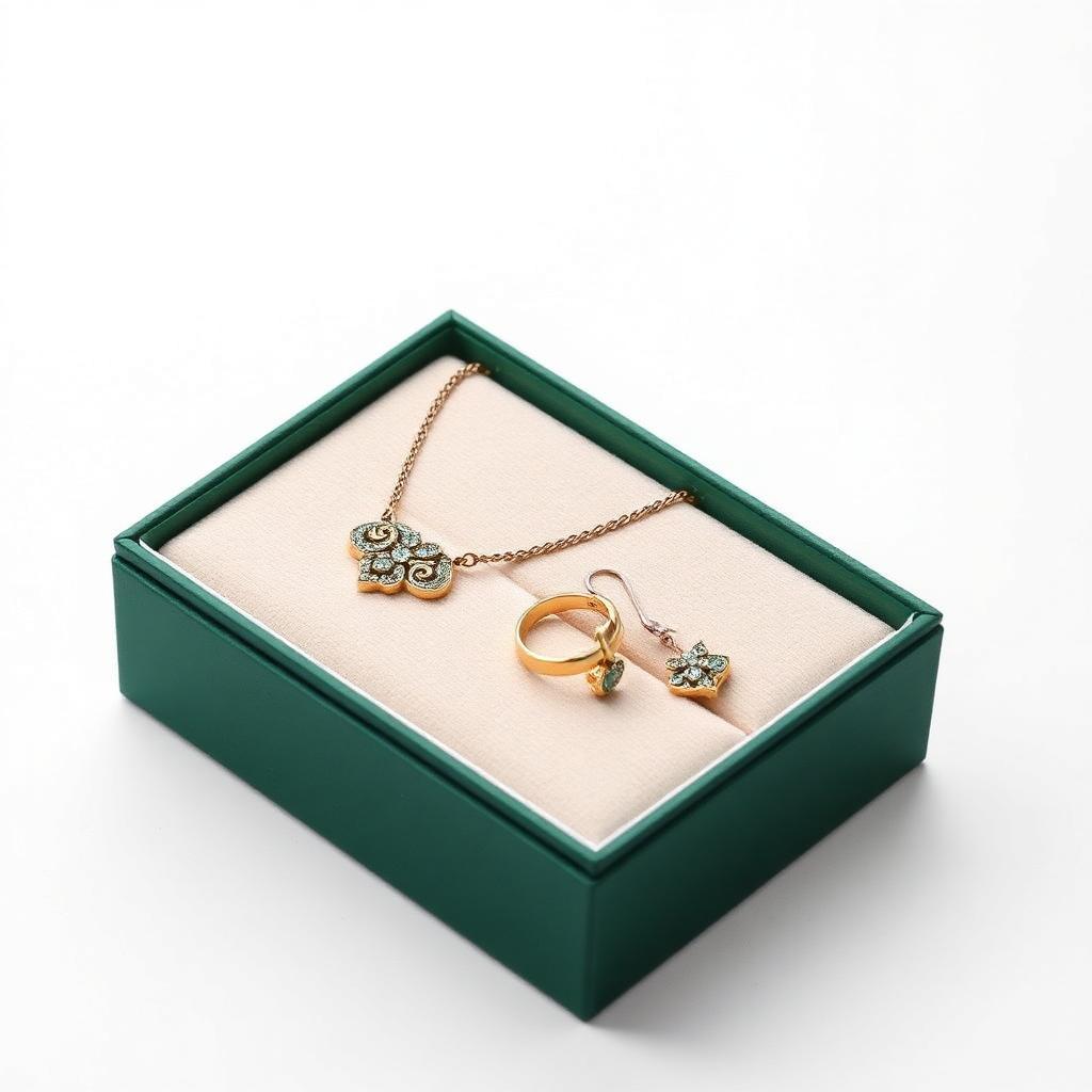 Custom printed jewellery set gift boxes packaging