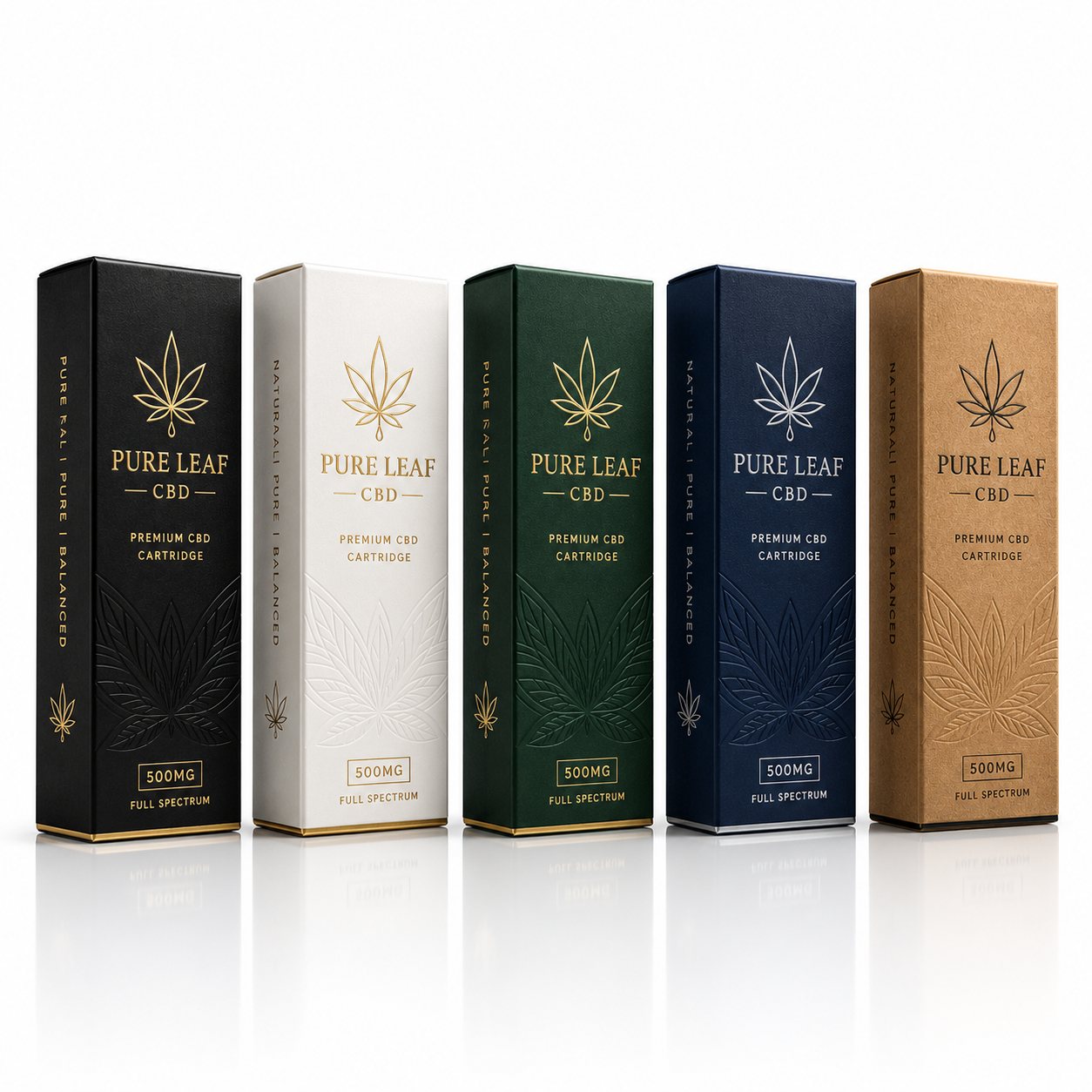 Custom CBD Cartridge Packaging Box Design with 3D Dimensions & Die Line Layout — Custom Branding and Print That Stays Consistent