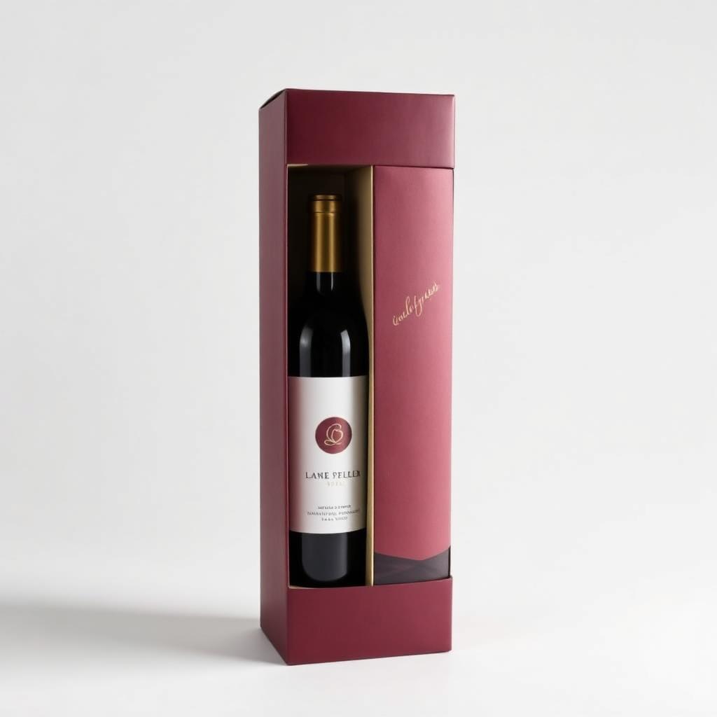 Custom printed corporate wine gift boxes packaging
