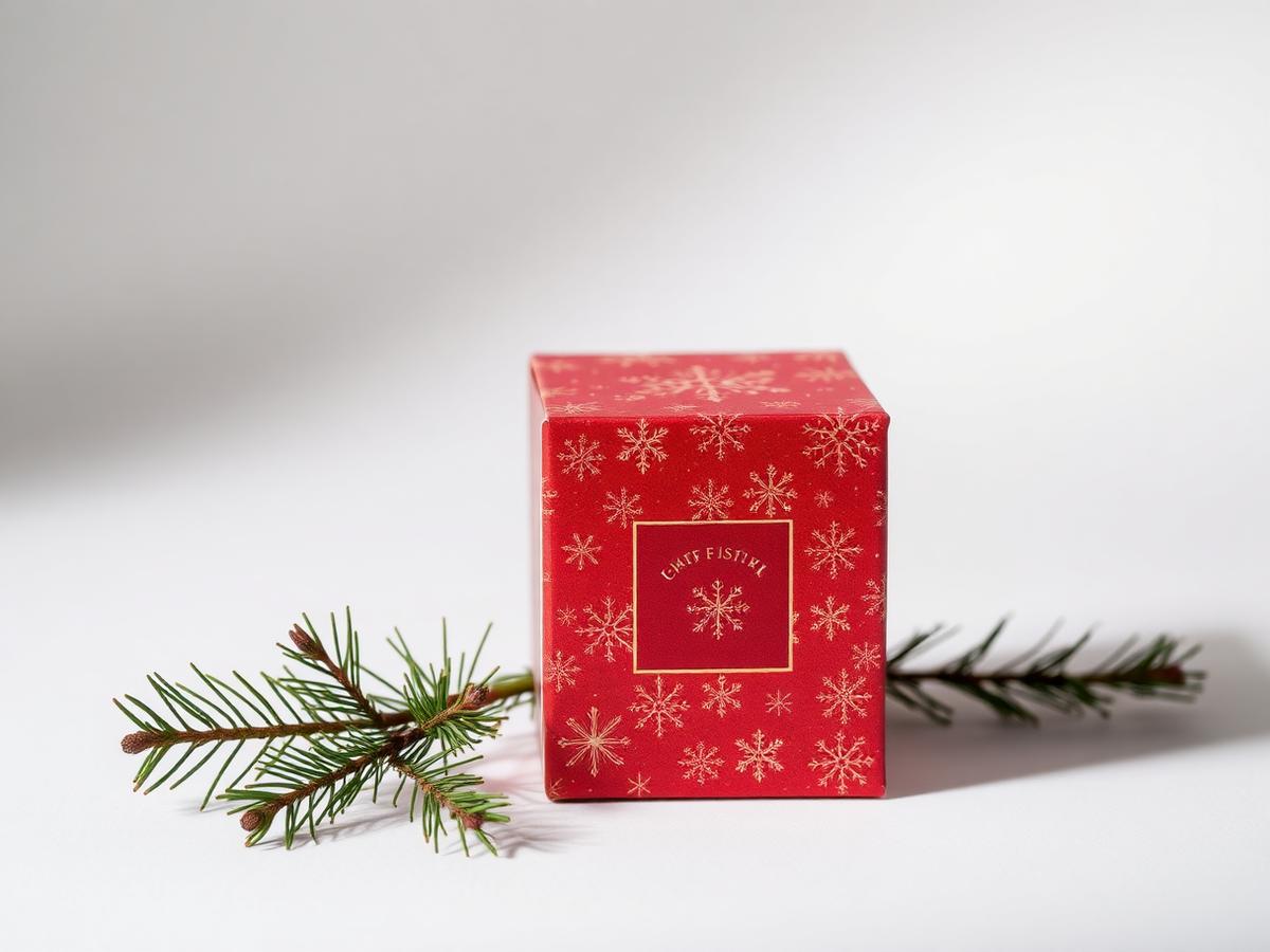 Custom printed holiday candle gift boxes packaging