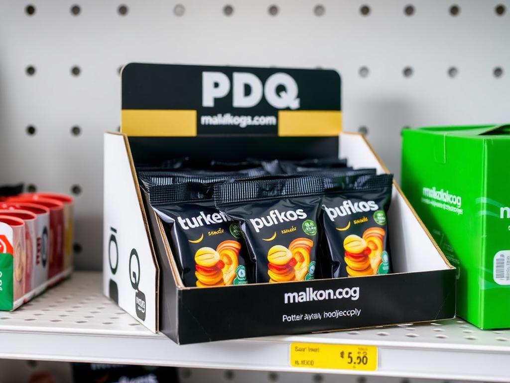 Custom printed custom pdq display boxes packaging