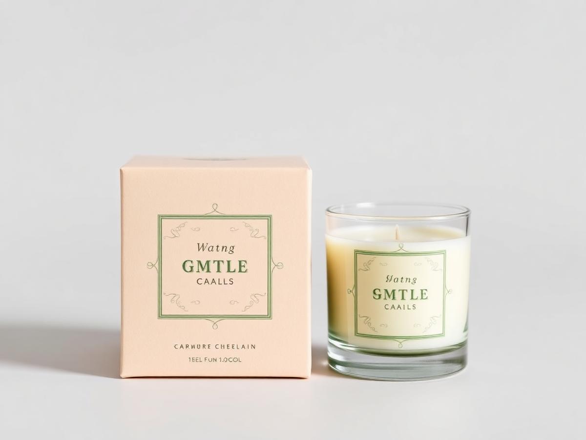 Custom printed custom jar candle boxes packaging