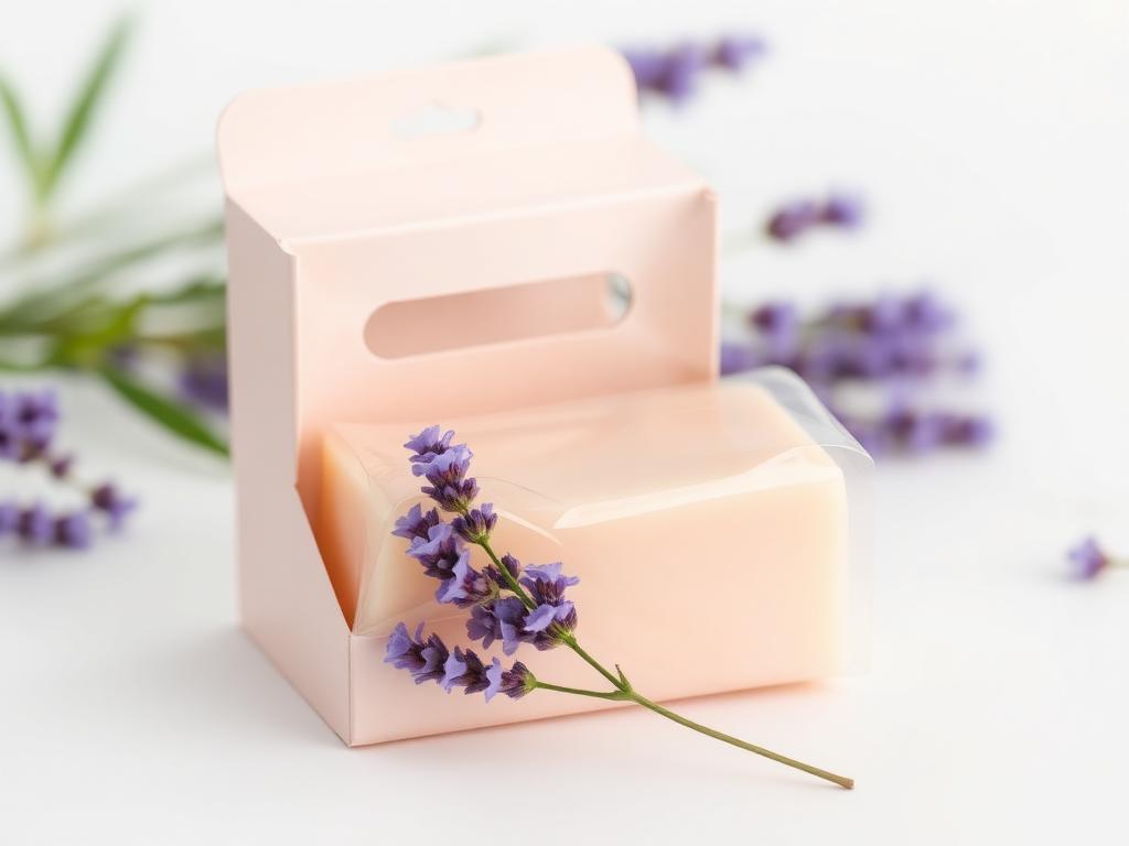 Custom printed pvc window soap boxes packaging
