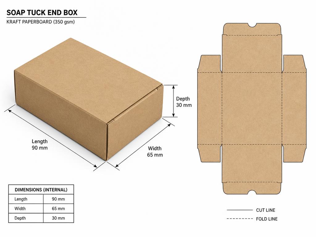 Kraft Soap Gift Set Boxes — Custom Branding and Print That Stays Consistent