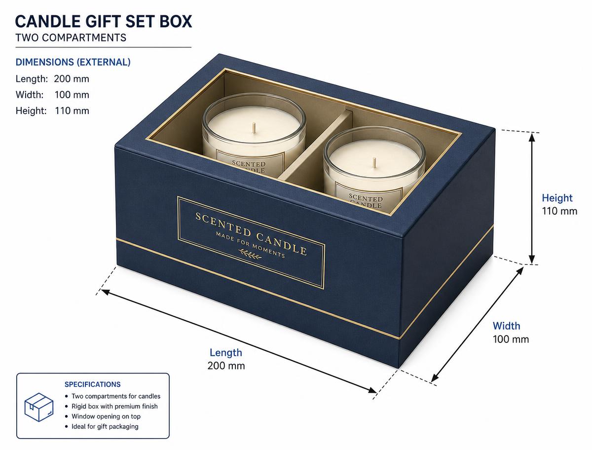 Corporate Candle Gift Boxes — Custom Branding and Print That Stays Consistent
