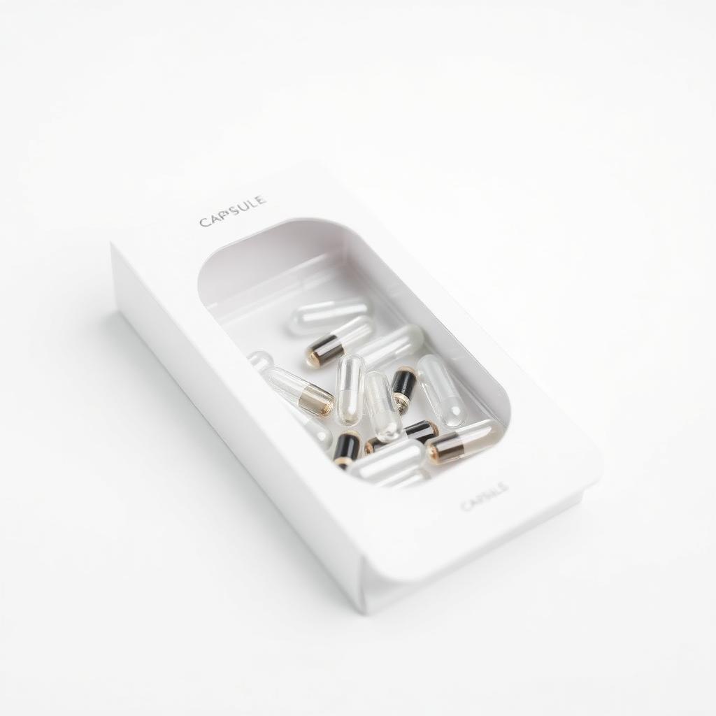 Custom printed capsule boxes with window packaging