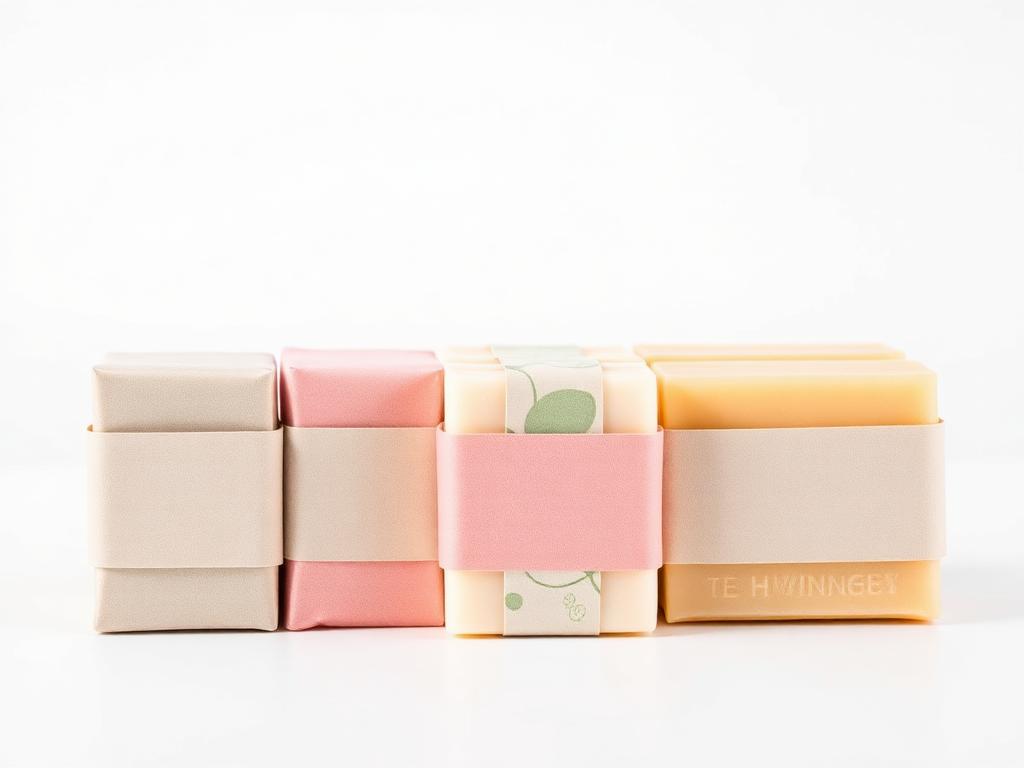Custom soap sleeves and bands for handmade bars packaging