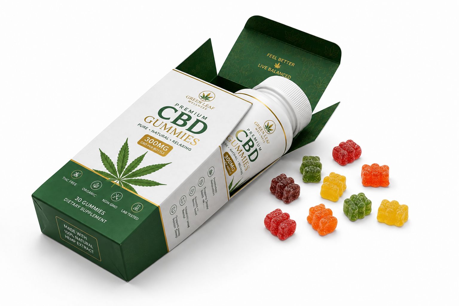 Custom custom cbd gummies boxes packaging