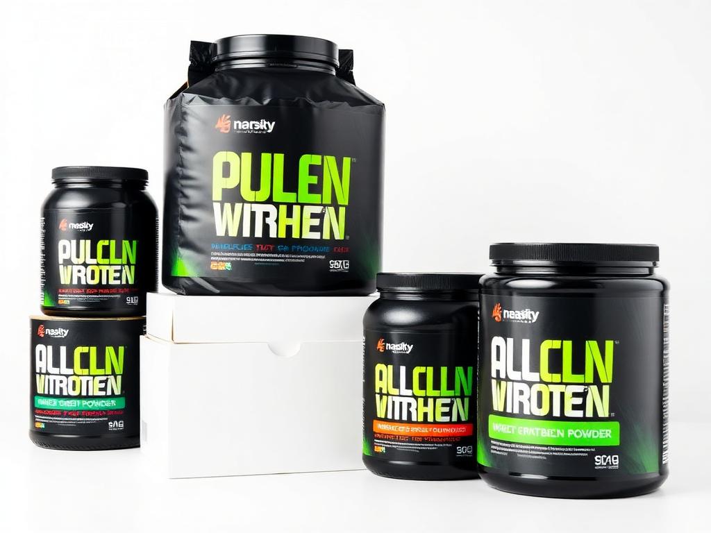 Custom protein powder cartons for tubs and sachets packaging
