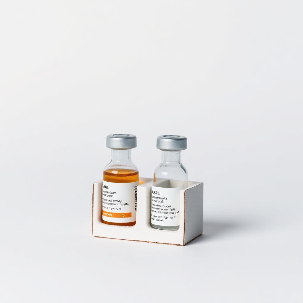 Custom printed ampoule and vial boxes packaging