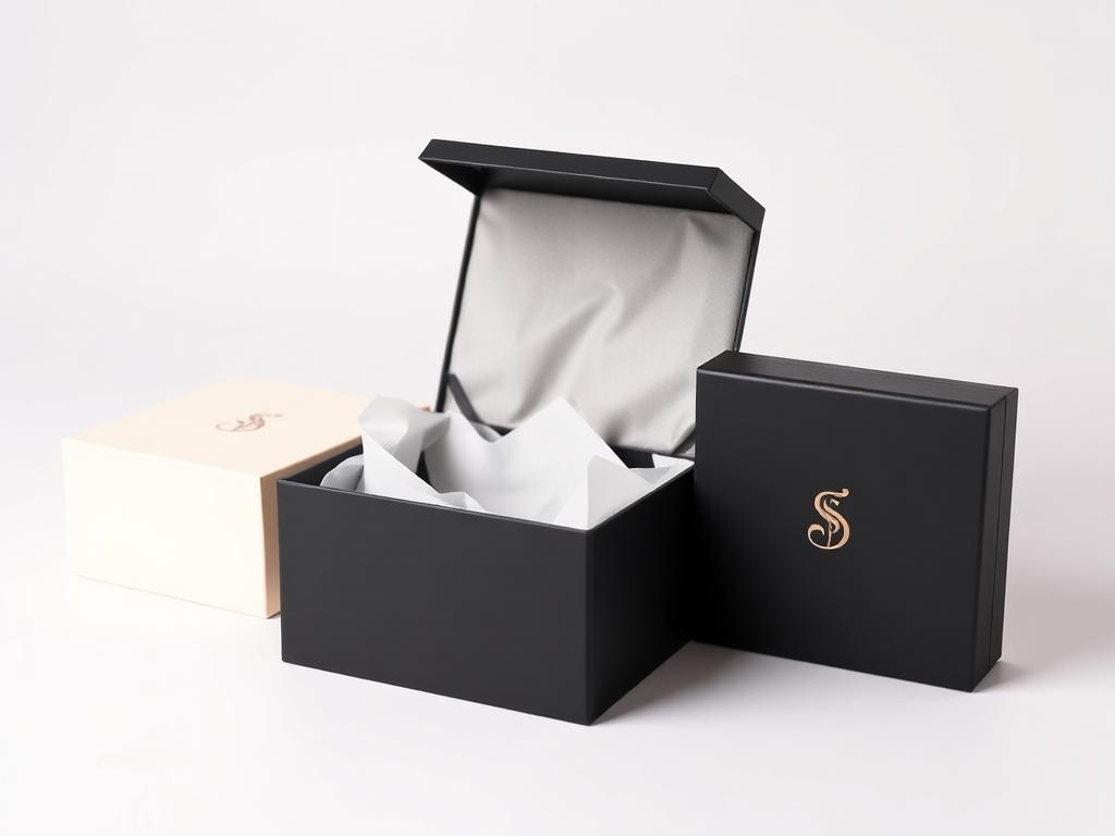Custom printed magnetic closure gift packaging, rigid build category