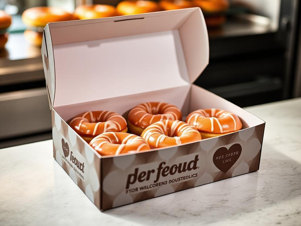 Custom printed 6 donut boxes packaging