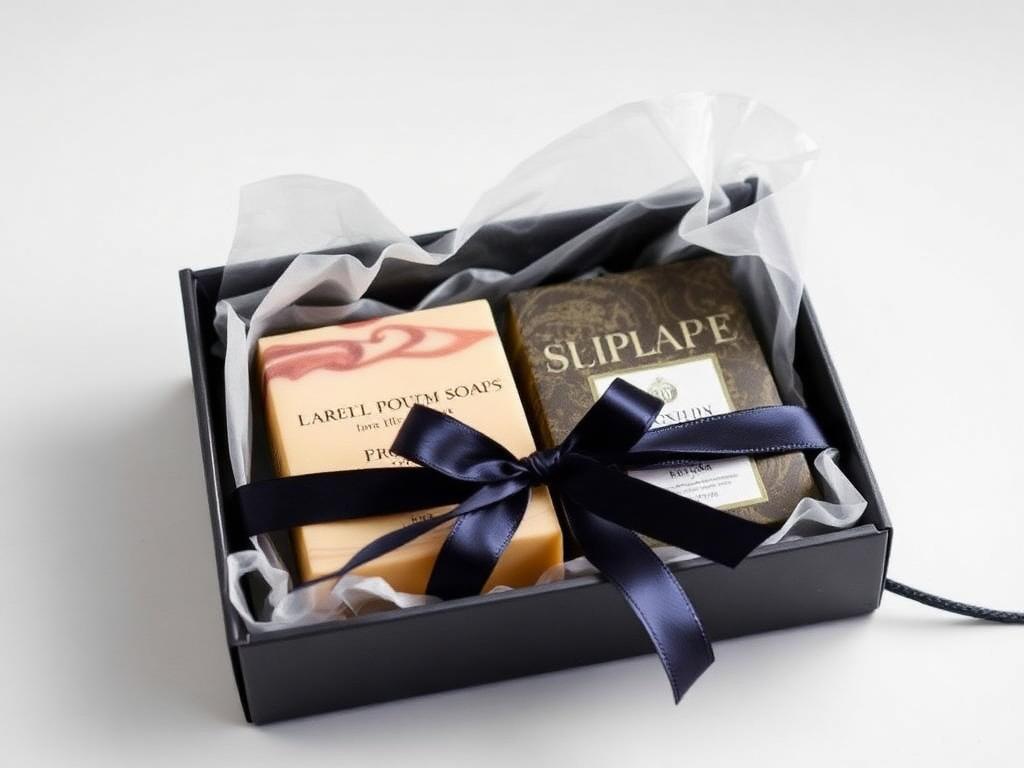 Custom printed luxury soap gift set boxes packaging
