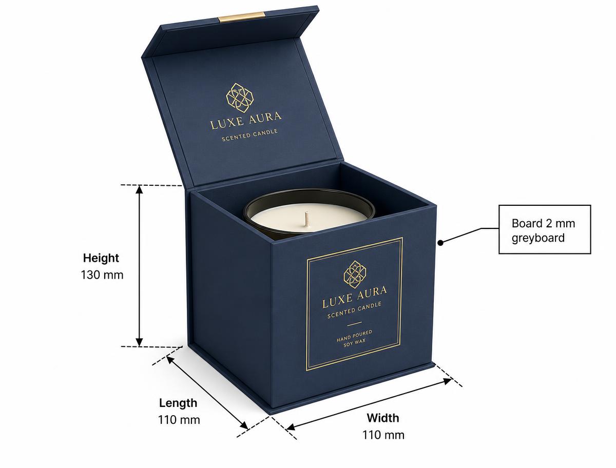 Drawer Style Candle Boxes — Custom Branding and Print That Stays Consistent