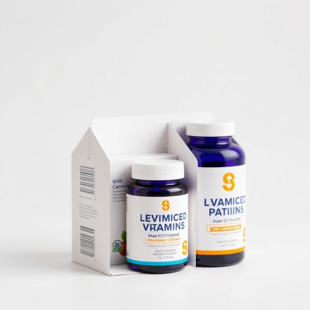 Custom printed vitamin multipack boxes packaging