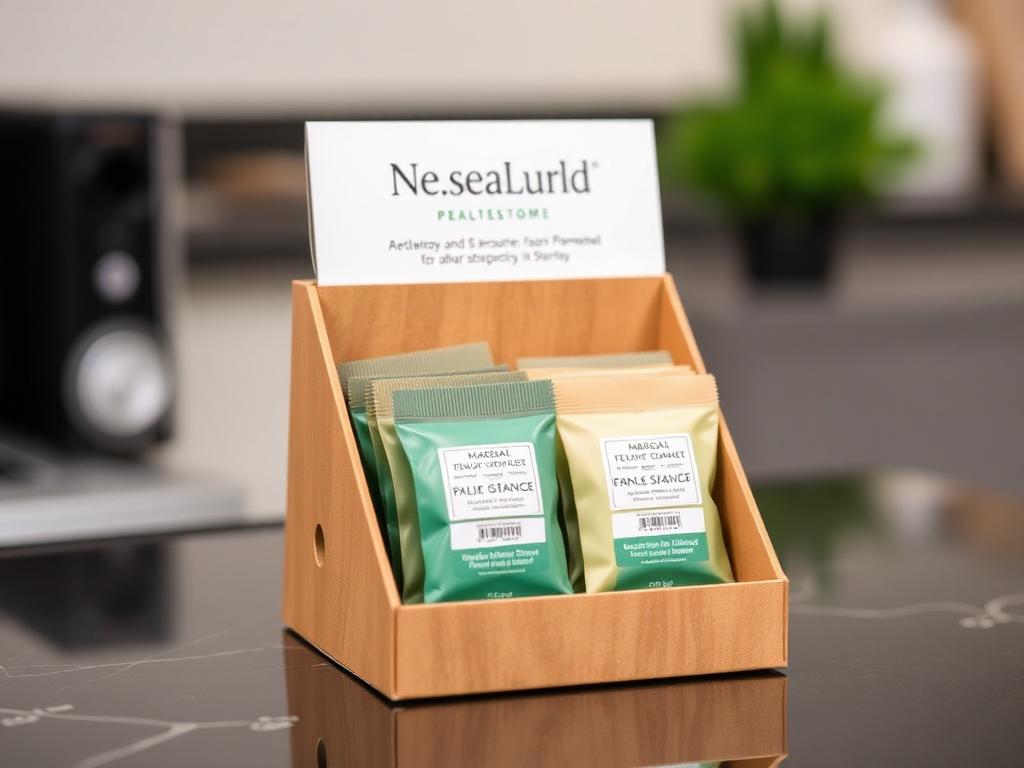 Custom printed table top display stands packaging