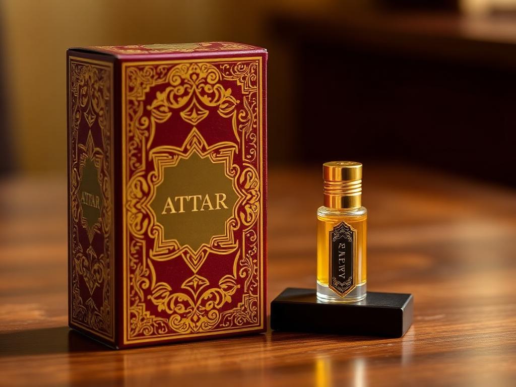 Custom printed attar and perfume oil boxes packaging