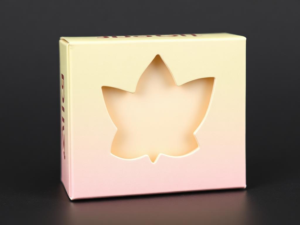 Custom printed die cut shape window soap boxes packaging