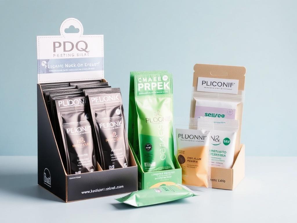 Custom printed clip strip pdq displays packaging