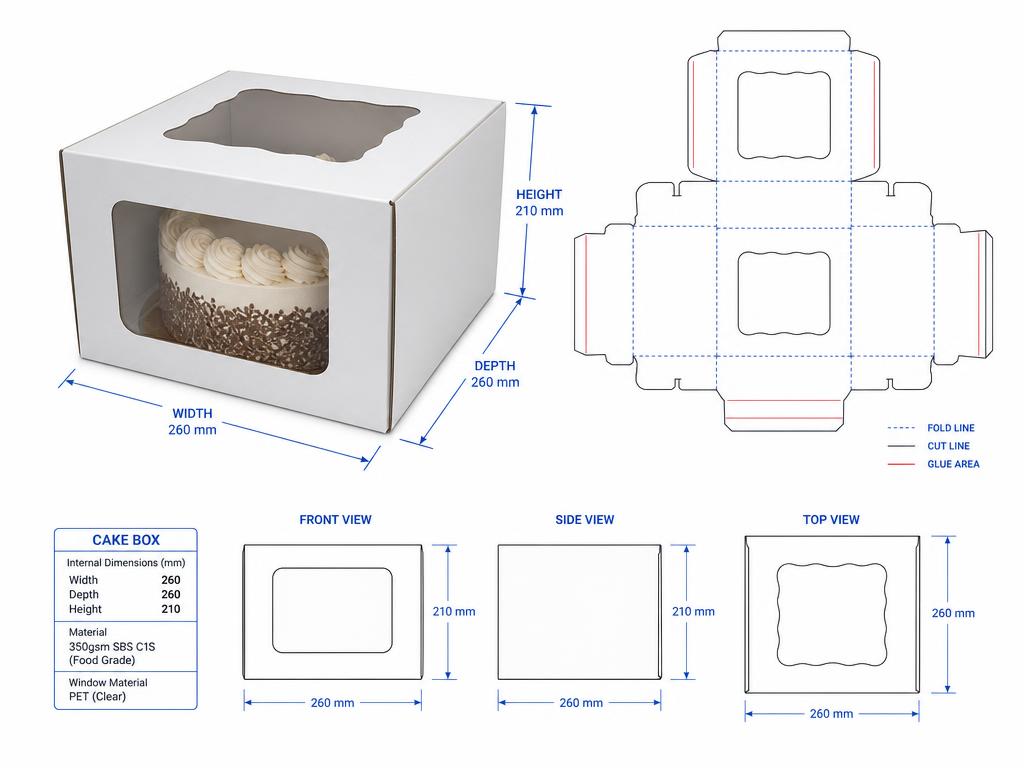Cake Slice Boxes — Custom Branding and Print That Stays Consistent