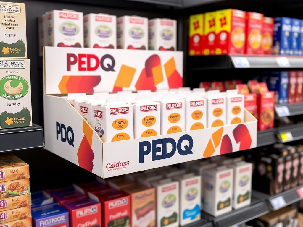 Custom printed half pallet pdq displays packaging