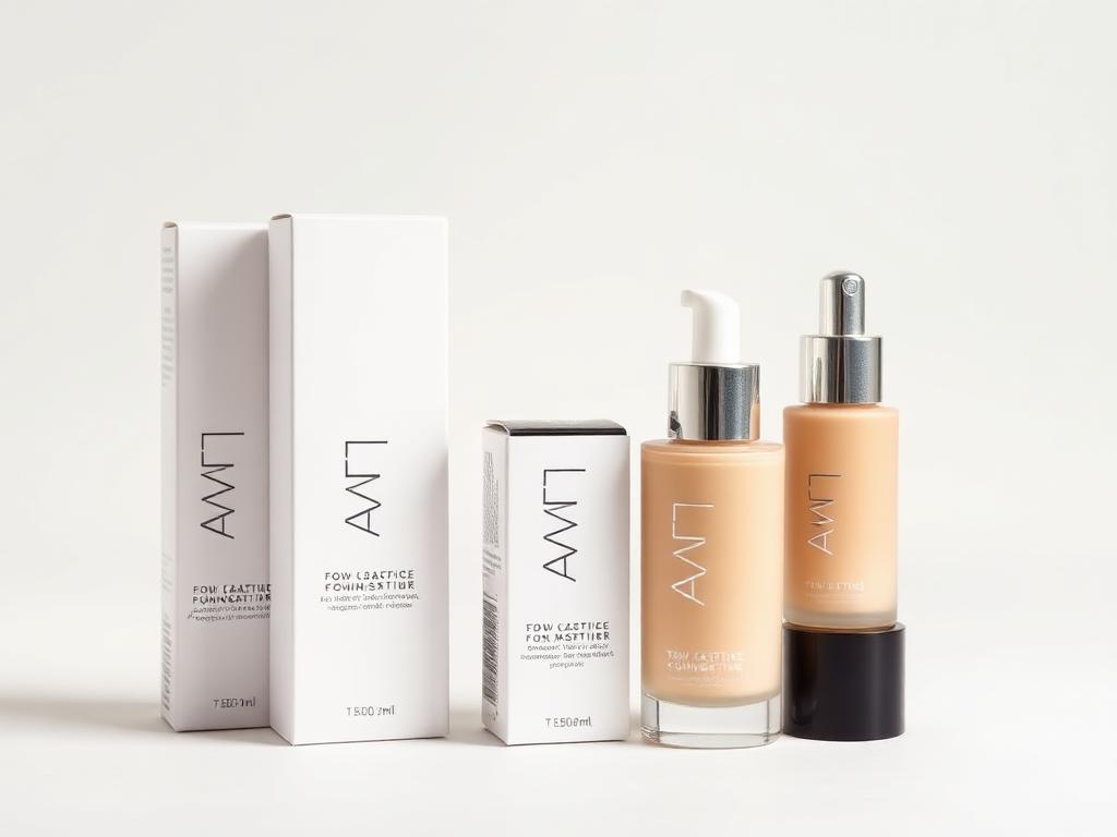 Custom printed foundation boxes packaging
