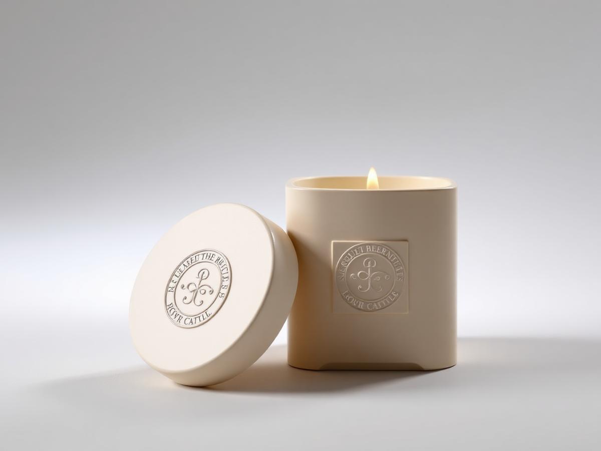Custom printed rigid luxury candle boxes packaging
