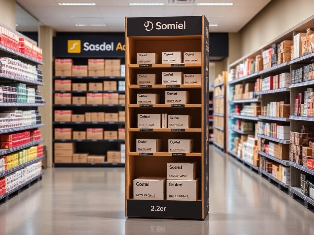 Custom printed floor display boxes packaging