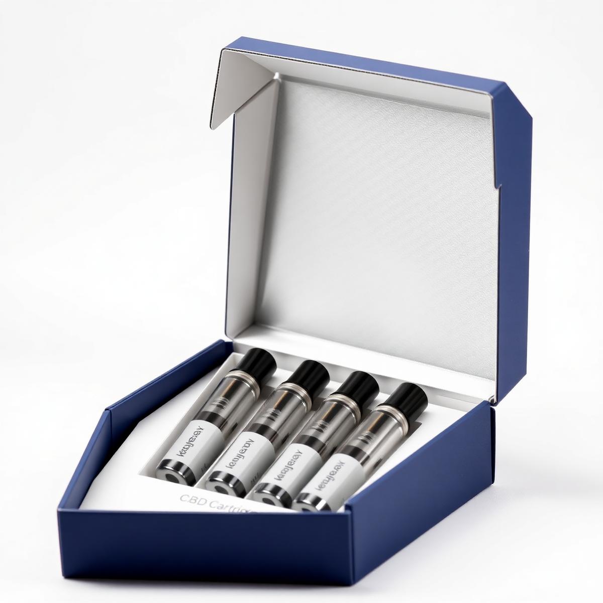 Custom printed cbd cartridge multipack boxes packaging