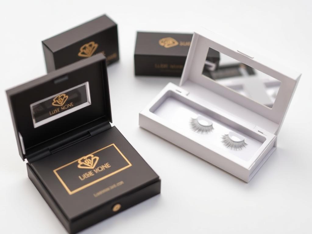 Custom printed eyelash boxes packaging