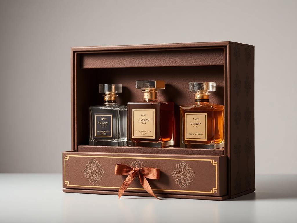 Custom printed perfume gift set boxes