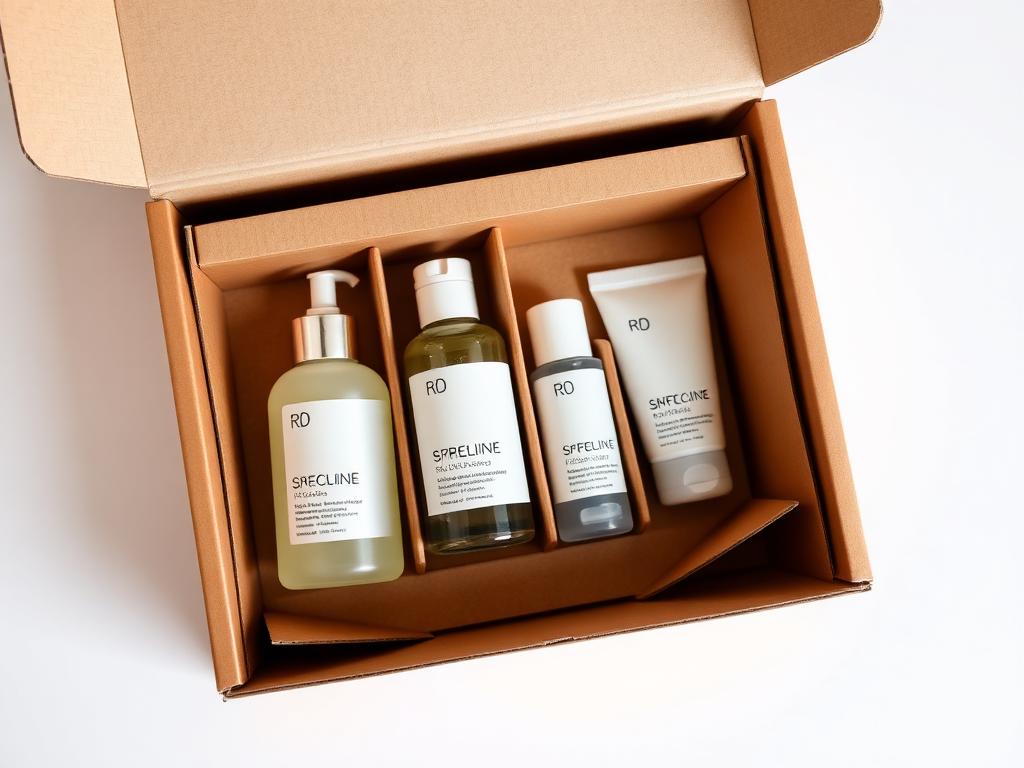 Custom printed skincare set boxes packaging