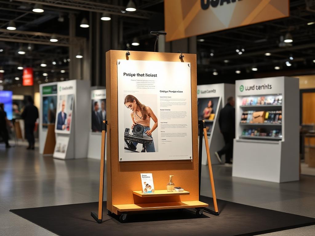 Custom printed poster panel display stands packaging