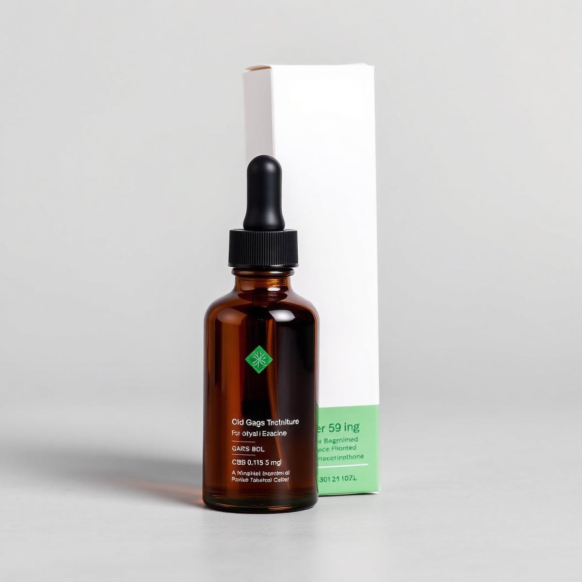 Custom printed cbd oil tincture dropper boxes packaging