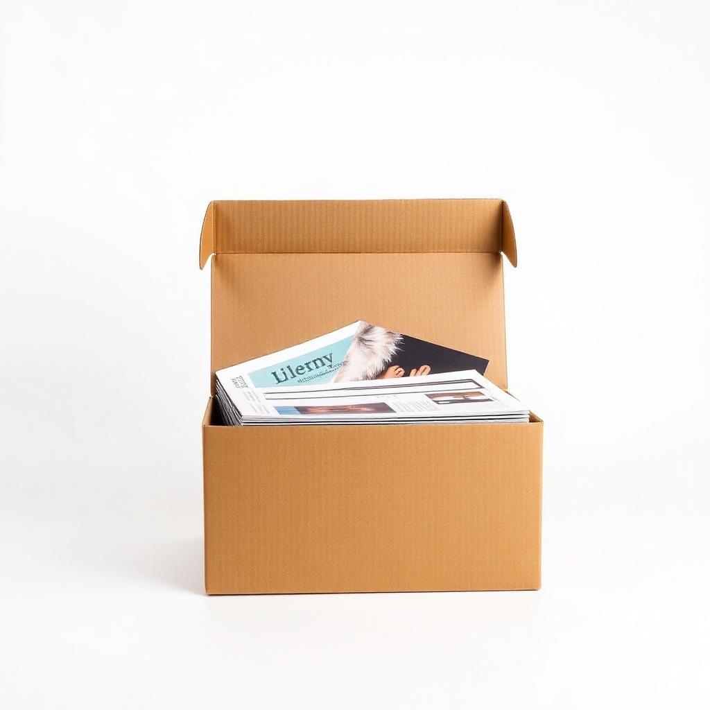 Custom printed literature mailer boxes packaging