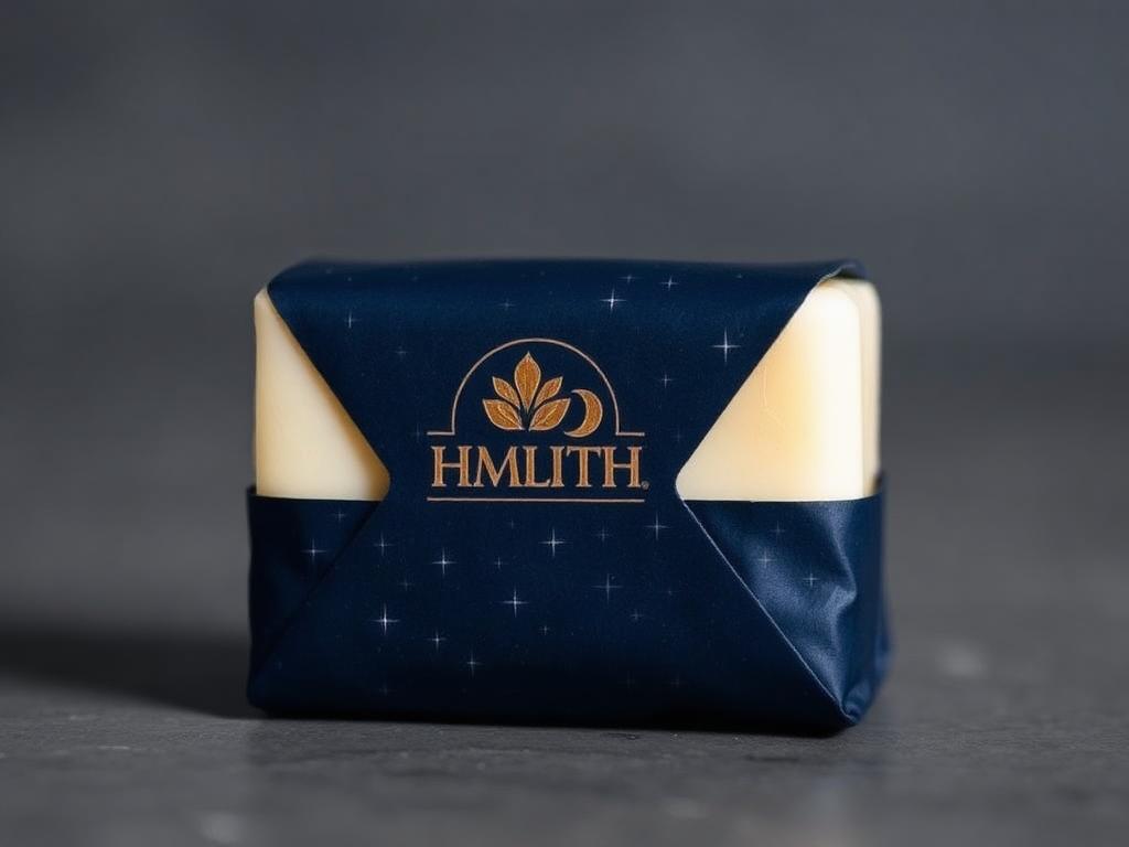 Custom printed foil stamped soap sleeves packaging