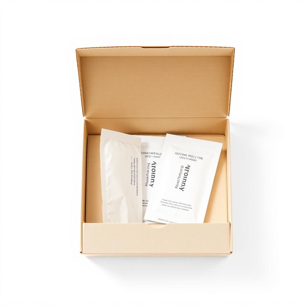 Custom printed subscription vitamin boxes packaging