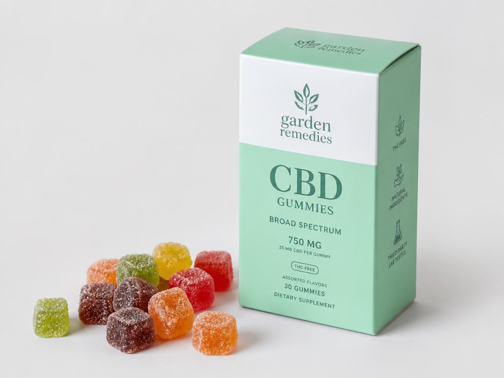 Custom printed custom cbd gummies tuck end boxes packaging
