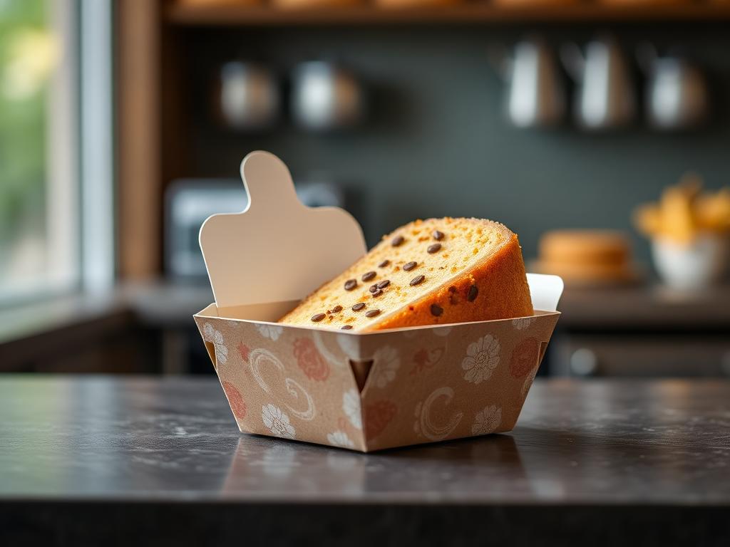 Custom printed cake slice boxes packaging