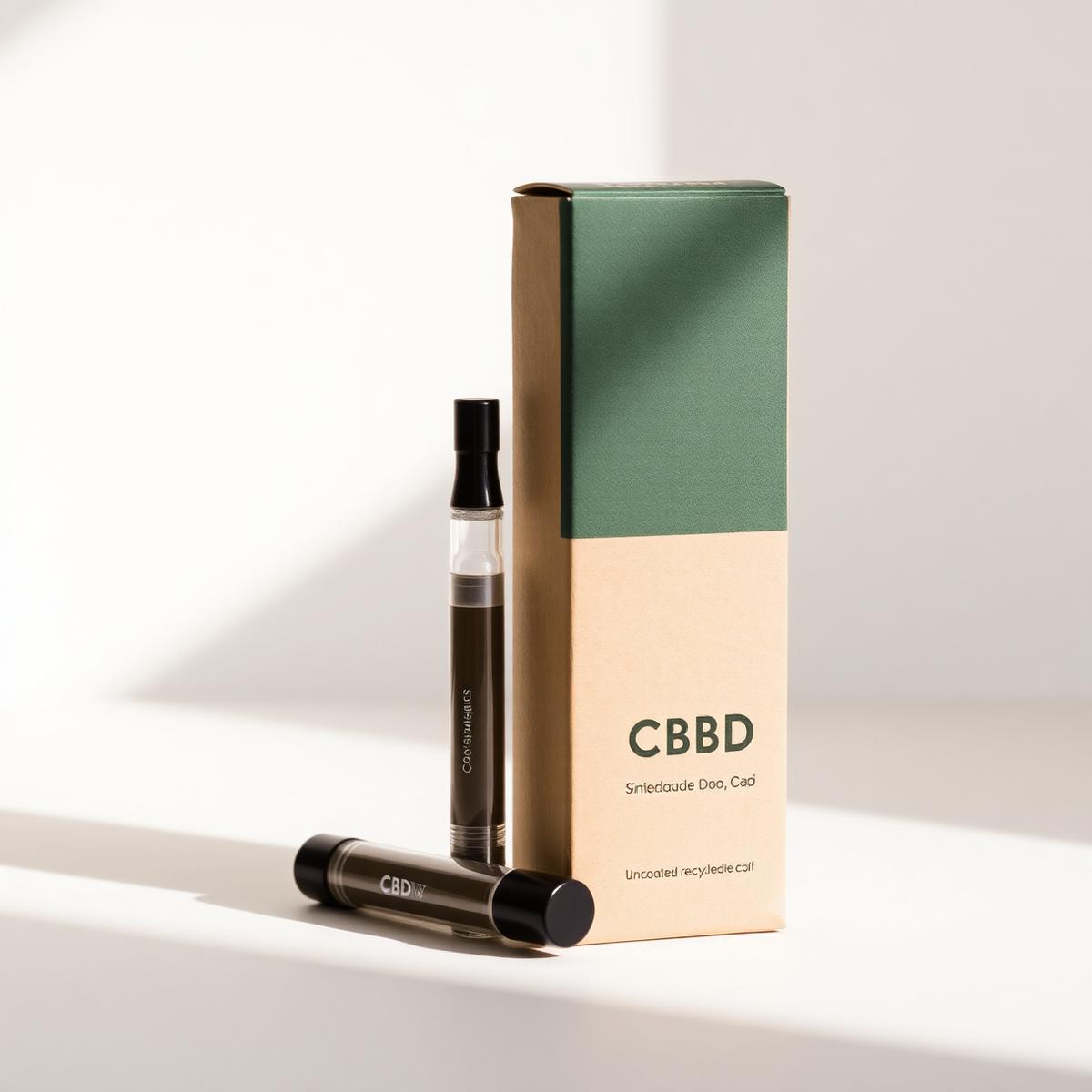 Custom printed kraft cbd cartridge boxes packaging