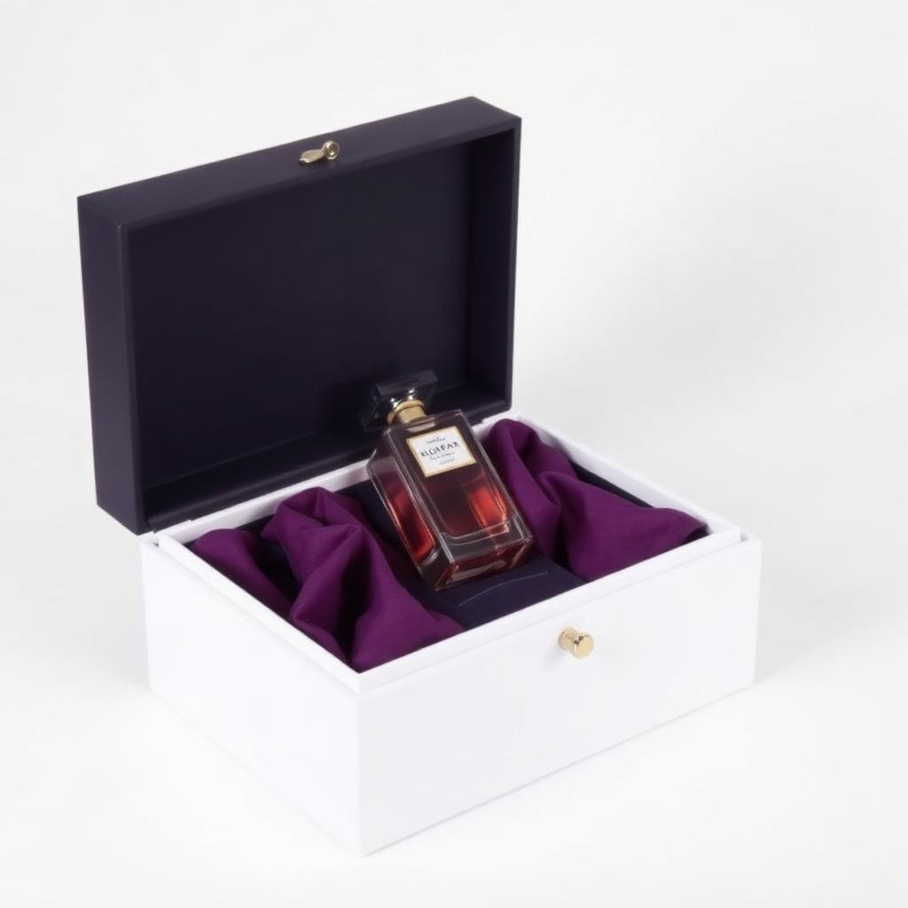 Custom printed velvet lined rigid boxes packaging